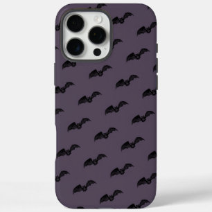 Coque iPhone 16 Pro Max Chat gothique violet foncé en cuisine Halloween