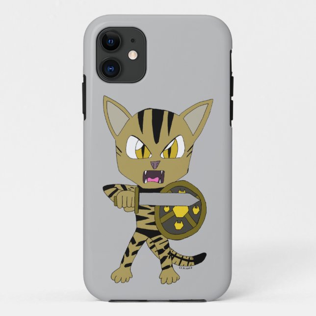 Coques Case-Mate iPhone Chat guerrier Chibi (Dos)