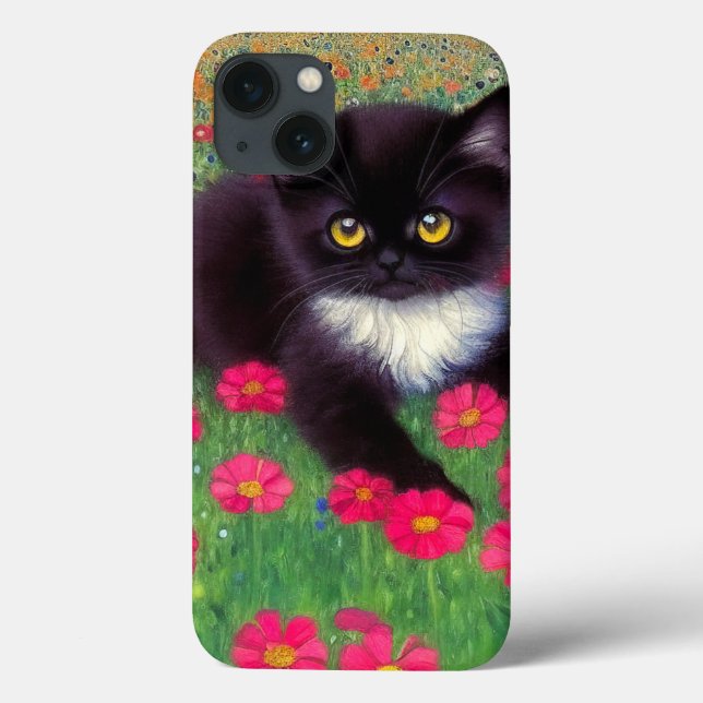 Coques Case-Mate iPhone Chat Gustav Klimt Tuxedo (Verso)