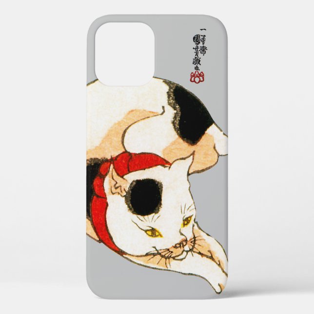 Coques Case-Mate iPhone Chat japonais, Kuniyoshi, Ukiyo-e (Verso)