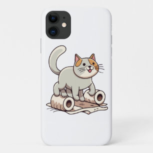 Case-Mate iPhone Case Chat Jouant avec du Papier Toilette