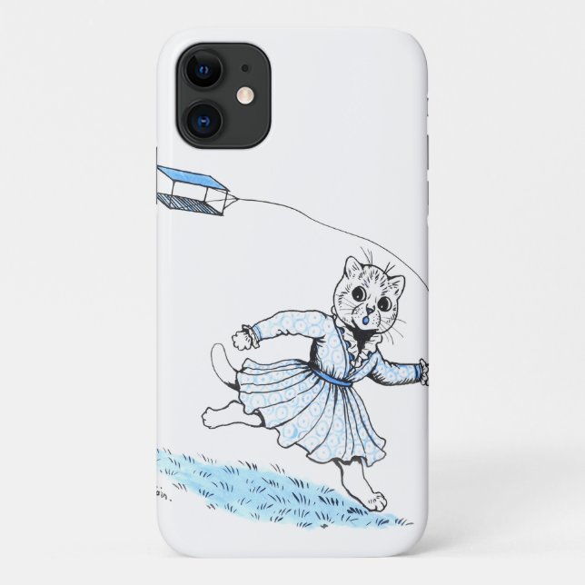 Coques Case-Mate iPhone Chat Jouant Kite, Louis Wain (Dos)