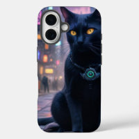 Chat kitty futuriste rétro