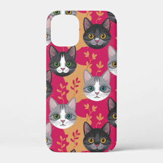 Case-Mate iPhone Case Chat Magenta & Feuille Botanique