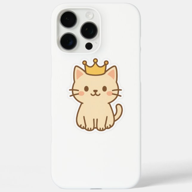 Coques Case-Mate iPhone Chat majestueux avec couronne (Verso)