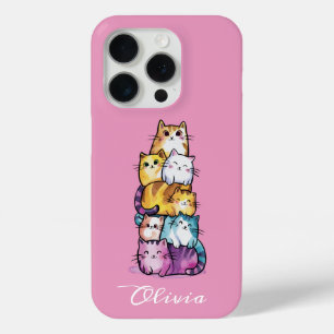 Coque Case-Mate iPhone Chat Mignon Aquarelle Colorée Animal Drôle Personn