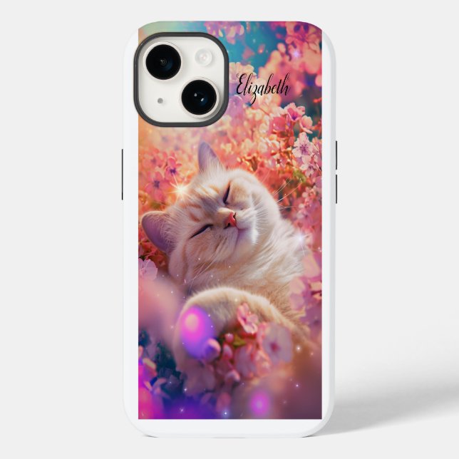 Coques Case-Mate iPhone Chat mignon qui dort (Verso)