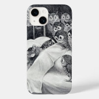 Chat Nightmare Owl Bird, Louis Wain Coque-Mate Pho