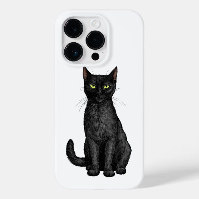 Coques Case-Mate iPhone chat noir (Verso)