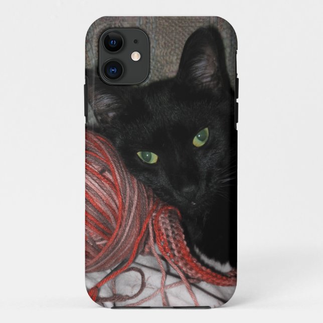 Coques Case-Mate iPhone Chat noir (Dos)
