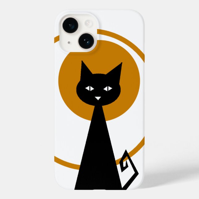 Coques Case-Mate iPhone Chat noir (Verso)