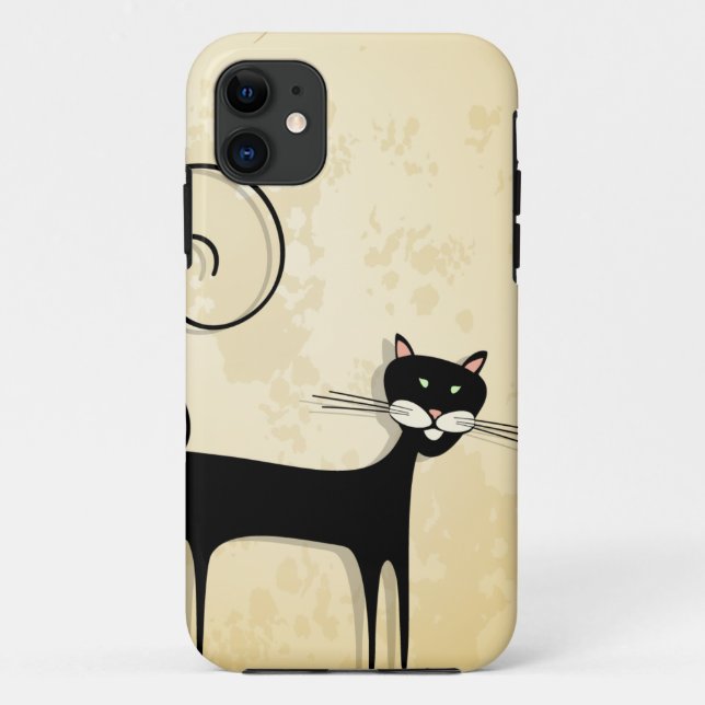 Coques Case-Mate iPhone chat noir (Dos)