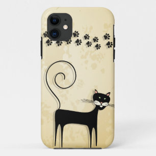 Coque Case-Mate iPhone chat noir