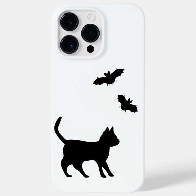 Coques Case-Mate iPhone Chat noir avec chauve-souris (Verso)