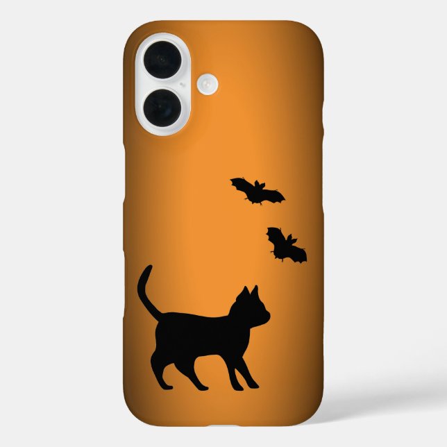 Coques Case-Mate iPhone Chat noir avec chauve-souris (Verso)