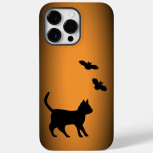 Coque Pour Pour iPhone 14 Pro Max Chat noir avec chauve-souris