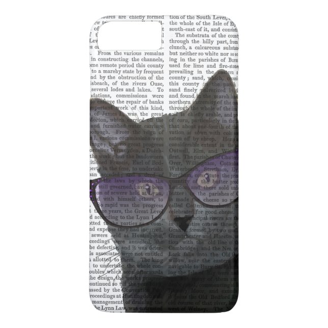 Coques Case-Mate iPhone Chat noir avec lunettes de soleil 2 (Dos)