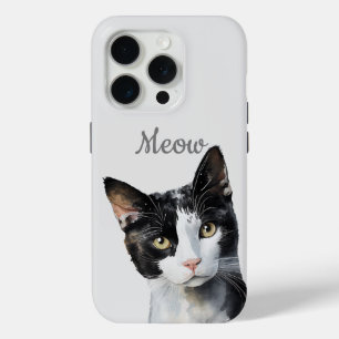 Coque Case-Mate iPhone Chat noir blanc de viande