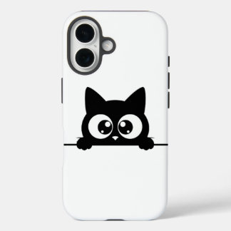 Coque Pour iPhone 16 Chat noir de Pékin