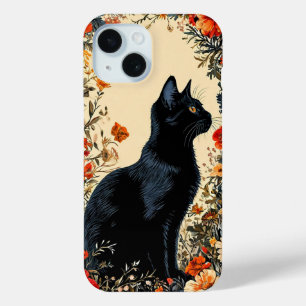 Coque Case-Mate iPhone Chat Noir Esthétique Minimal Cadeau pour Amateur d