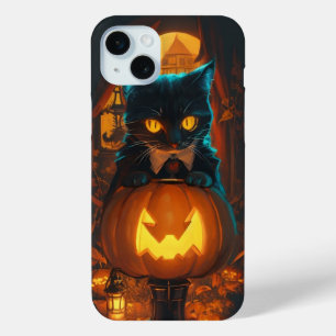 Coque Case-Mate iPhone Chat noir et lanterne Jack oi
