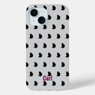 Coque Case-Mate iPhone Chat noir (gris)