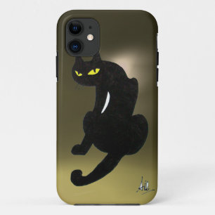 Coque Case-Mate iPhone CHAT NOIR gris