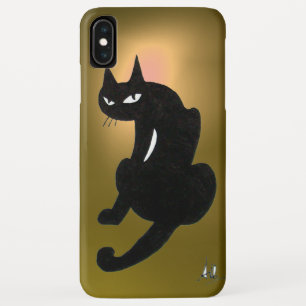 Coque Case-Mate Pour iPhone CHAT NOIR jaune