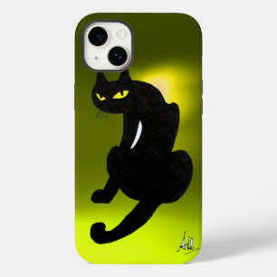 Coque Case-Mate iPhone CHAT NOIR jaune