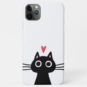 Case-Mate iPhone Case Chat noir mignon avec coeur