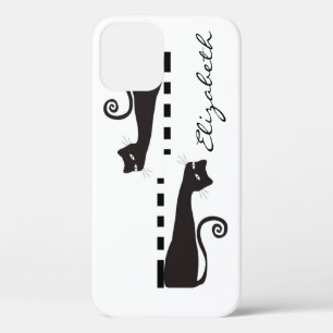 Case-Mate iPhone Case Chat Noir Monogramme Personnalisé