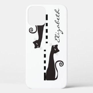 Case-Mate iPhone Case Chat Noir Monogramme Personnalisé