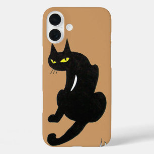 COQUE POUR iPhone 16 PLUS CHAT NOIR NINJA