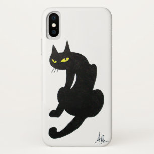 Coque Case-Mate iPhone CHAT NOIR NINJA Blanc