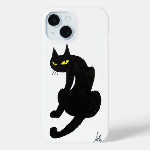 Coque Case-Mate iPhone CHAT NOIR NINJA Blanc