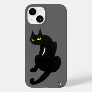 Coque Case-Mate iPhone CHAT NOIR NINJA gris