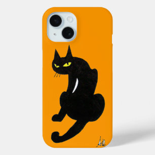 Coque Case-Mate iPhone CHAT NOIR NINJA Jaune