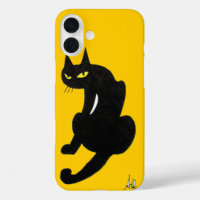 CHAT NOIR NINJA Jaune Vibrant