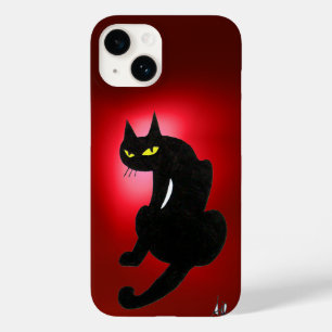 Coque Case-Mate iPhone CHAT NOIR NINJA rubis rouge
