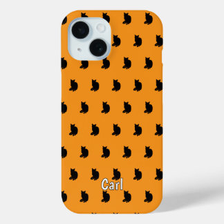 Coque Case-Mate iPhone Chat noir (orange)