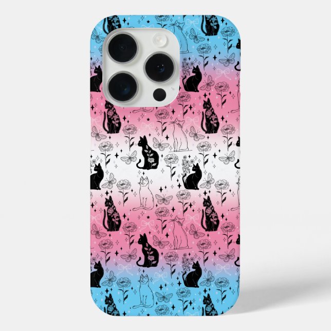 Coques Case-Mate iPhone Chat noir Transgenre Pride - Mystical Witchy (Verso)