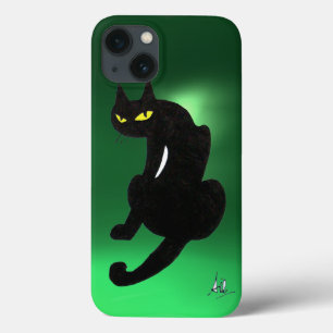 iPhone 13 Case CHAT NOIR vert