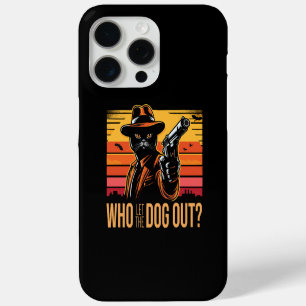 Coque Case-Mate iPhone Chat noir vêtu d'un costume orange qui a laissé so