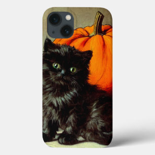 Case-Mate iPhone Case Chat noir vintage d'Halloween et Citrouilles