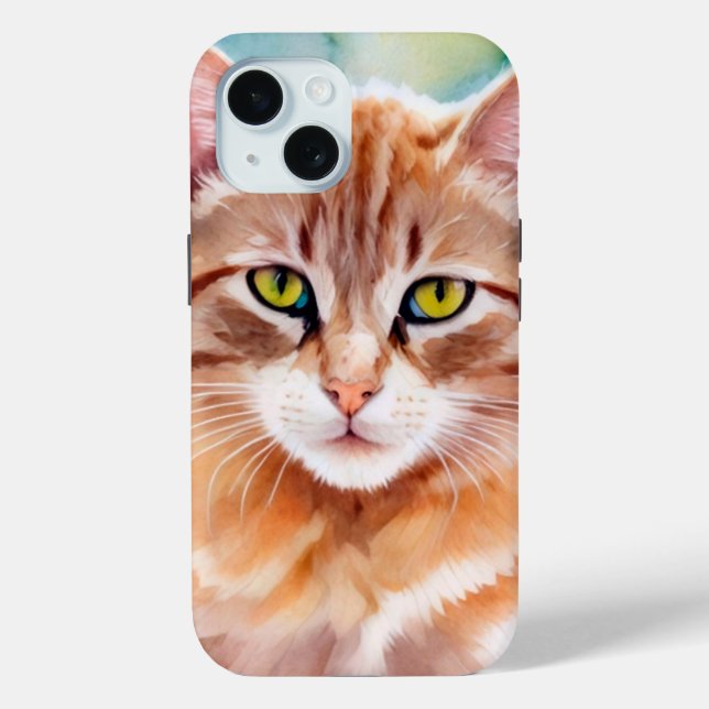 Coques Case-Mate iPhone Chat orange mignon (Verso)