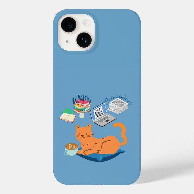 Coques Case-Mate iPhone  Chat orange paresseux (Verso)