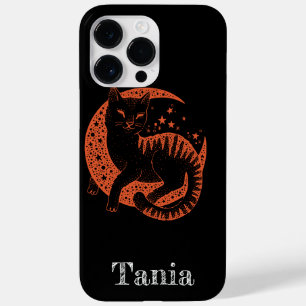 Coque Case-Mate iPhone Chat orange personnalisé en noir