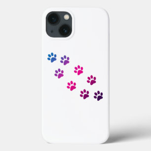 Case-Mate iPhone Case Chat Paw Motif rose bleu violet