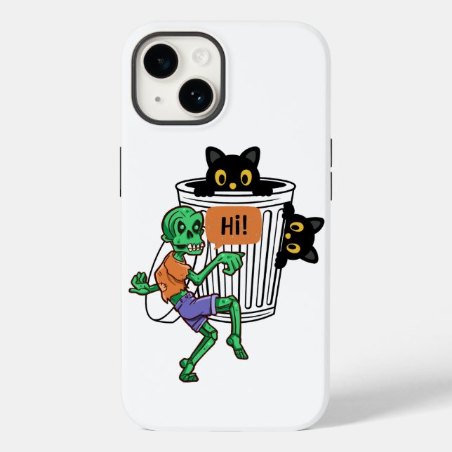 Coques Case-Mate iPhone Chat Peureux Halloween (Verso)
