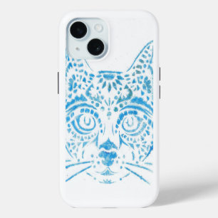 Coque Case-Mate iPhone chat pochoirs bleu